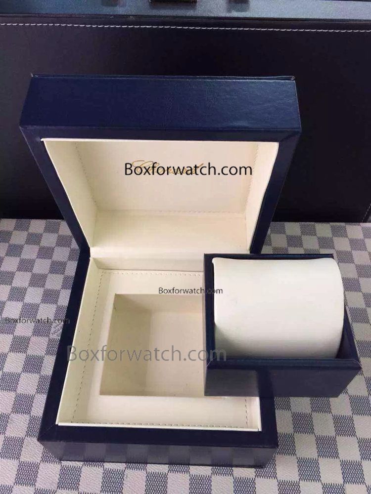 Copy Chopard Watch Box Dark Blue Leather Box / Perfect gift